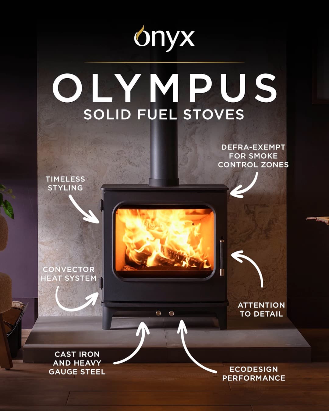 Onyx Olympus Woodburning Stoves