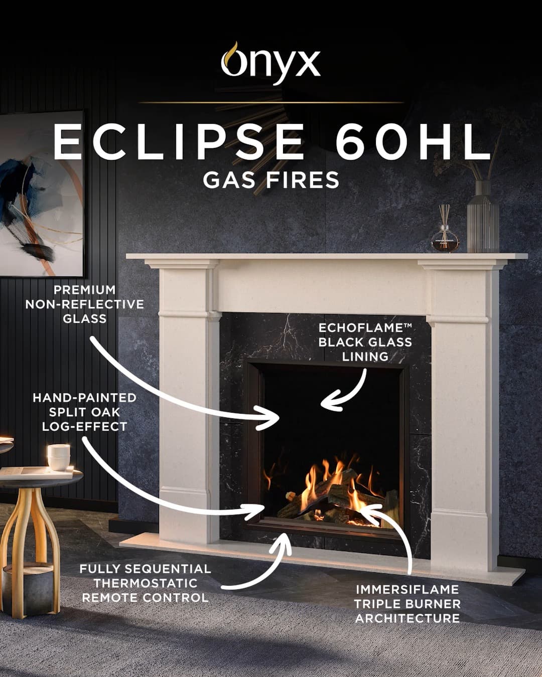 Eclipse 60HL gas fires