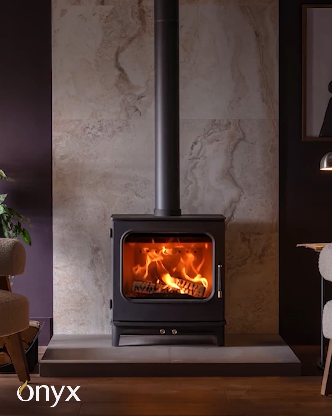 Olympus 5 Wide woodburning stove
