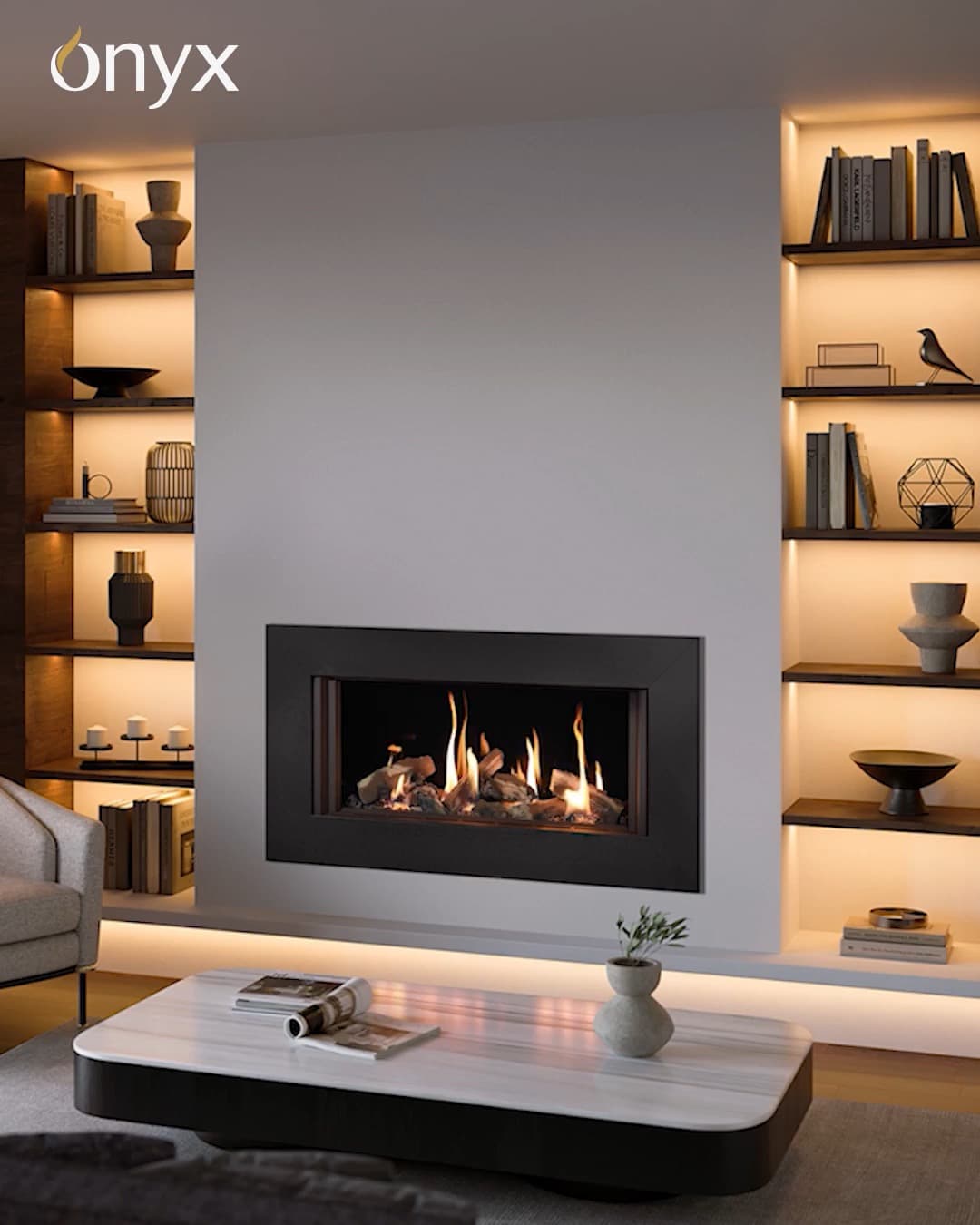 Onyx Avanti 85 gas fire