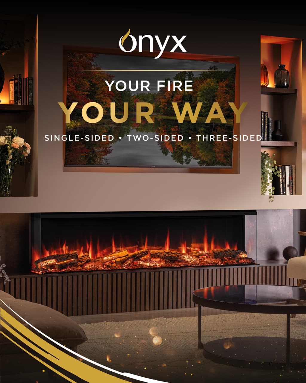 Onyx Feature Spotlight: Multi-sided electric fires